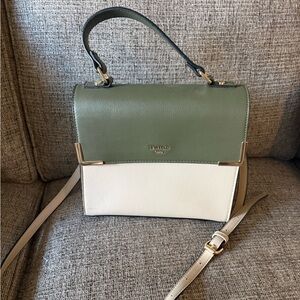 Dune Sage Green and Cream Crossbody Bag